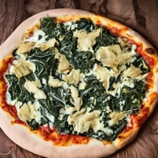Gluten Free Crust Spinach Artichoke Pizza