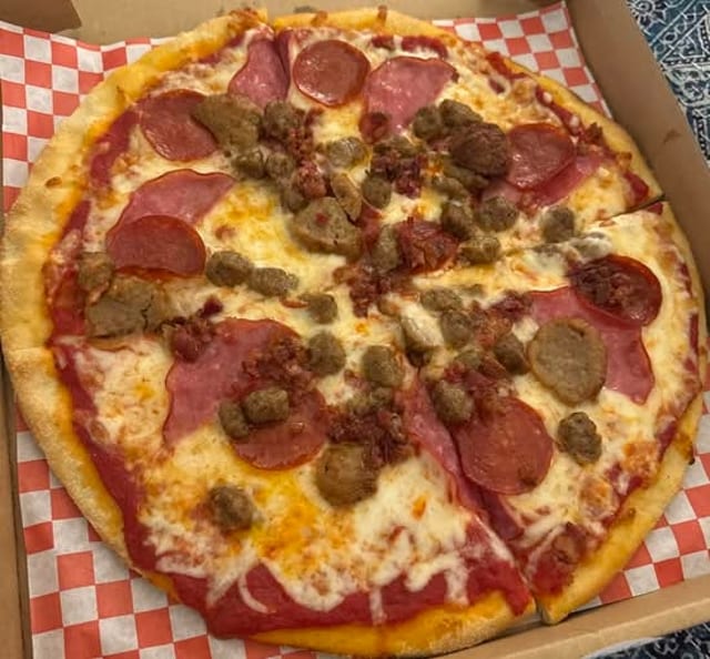 16" Large Meat Lovers Pizza.